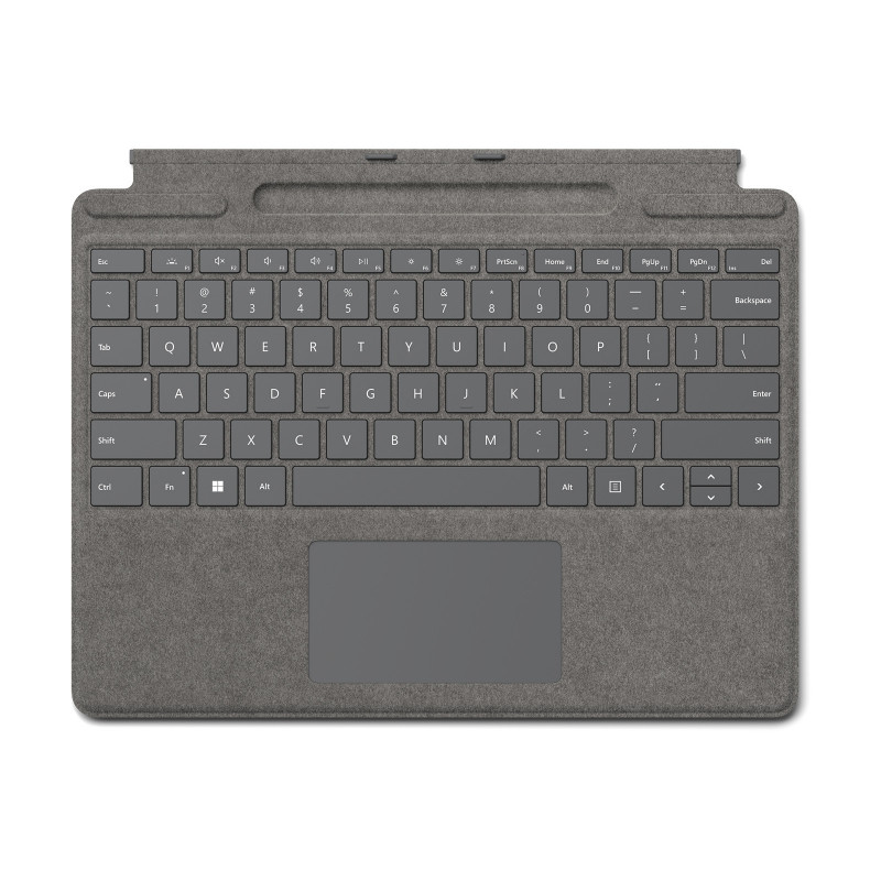 Microsoft Surface Pro Signature Keyboard Platinum Microsoft Cover port QWERTY Italian
