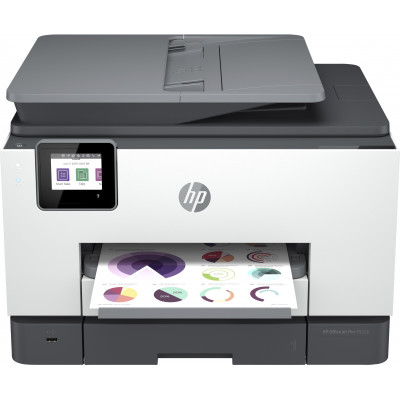 HP OfficeJet Pro 9022e All-in-One Printer - Automatic document feeder Front USB flash drive port Instant Ink ready Scan to