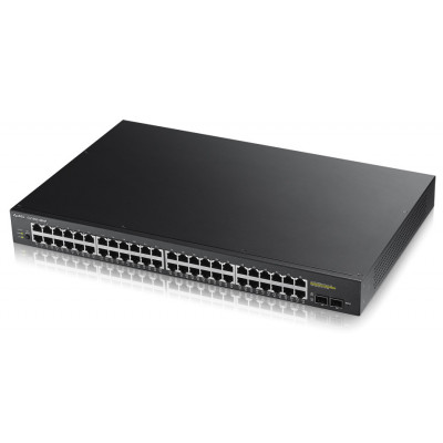 Zyxel GS1900-48HP Managed L2 Gigabit Ethernet (10 100 1000) Power over Ethernet (PoE) Black