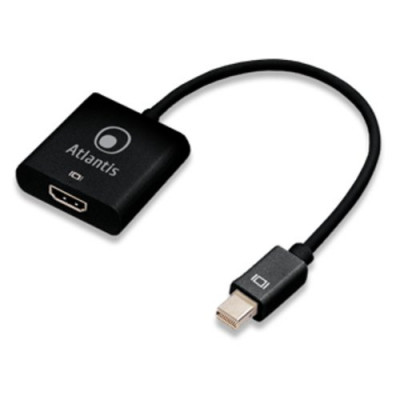 ATLANTIS Adapter Cable Display Port DP to HDMI 20cm Black