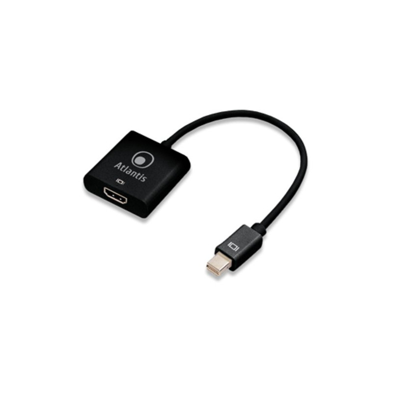 ATLANTIS Adapter Cable Display Port DP to HDMI 20cm Black