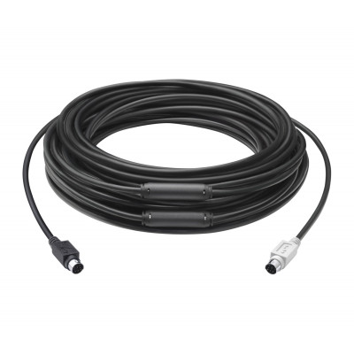 Logitech GROUP 15m Extender Cable PS 2 cable 6-p Mini-DIN Black