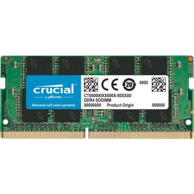 DDR4 x NB SO-DIMM CRUCIAL  16Gb 2666 Mhz - CL19 SingleRank - CT16G4SFRA2666