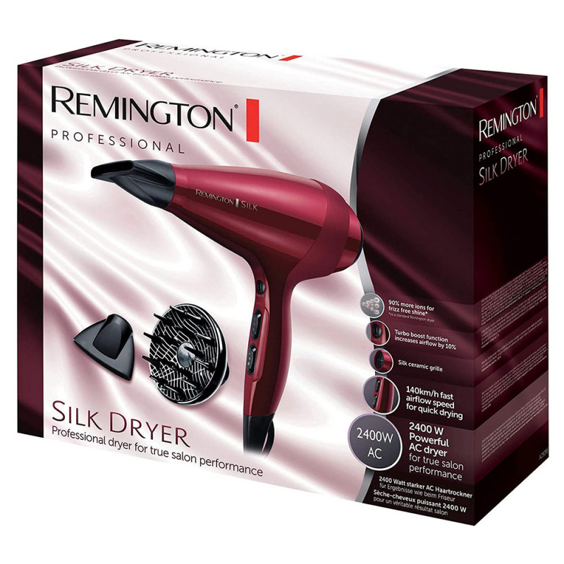 Remington Hair Dryer with 2400 W Power From Silk AC9096