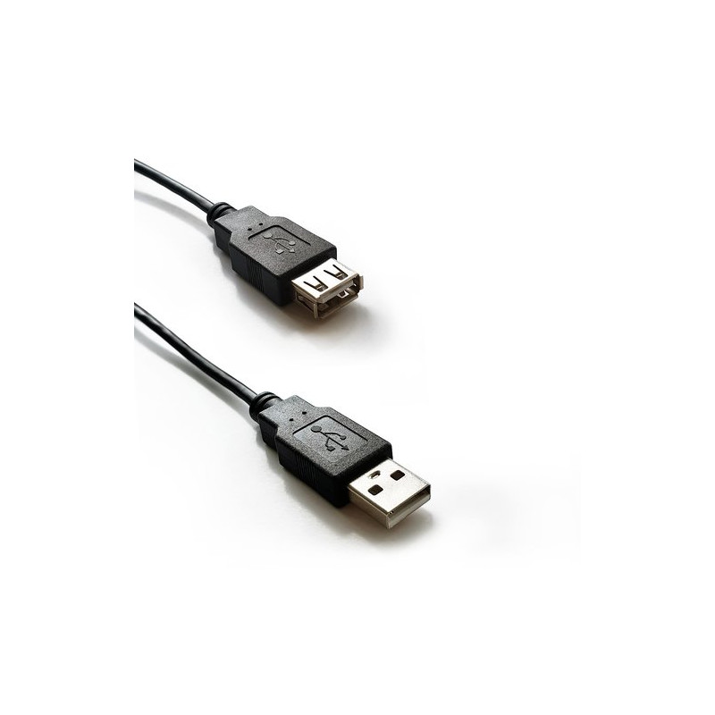 1m Atlantis USB 2.0 Extension Cable, Type A, Black