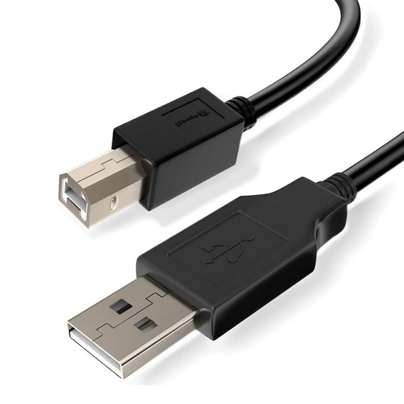 1,8m Atlantis USB 2.0 A-B Printer Cable Black