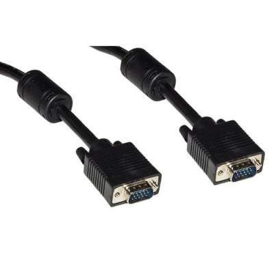 1.8m VGA Male to Male Display Cable Black