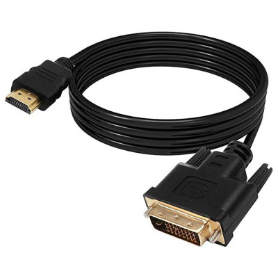 3m HDMI to DVI-D Cable Adapter 18+1 Pin Black