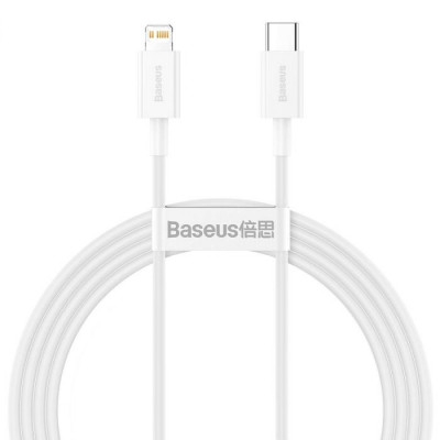 1.5m Baseus Type-C - Lightning Superior Series Cable Fast Charging PD 20W White