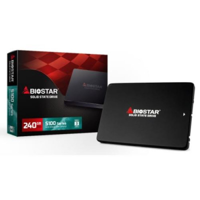 SSD BIOSTAR 240GB S100 2.5" SATA3 READ:530MB/WRITE:410 MB/S - SM120S2E32