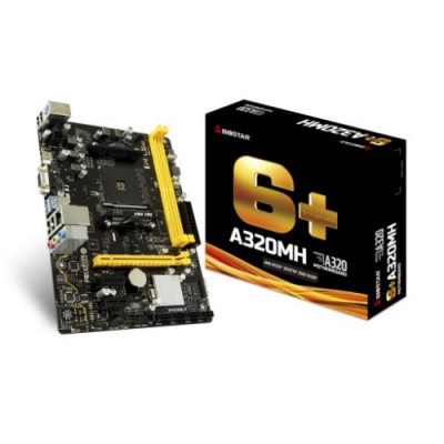 MB BIOSTARAR AMD A320MH A320 AM4 2DDR4 VGA+HDMI PCIE, 4*SATA,M.2 mATX