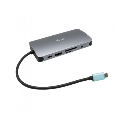 i-tec USB-C Metal Nano Dock HDMI VGA with LAN + Charger 112W