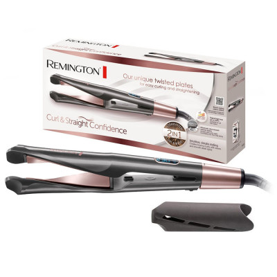 Remington Curl & straight Confidence OOur unique twisted plates for easy curling and straightening