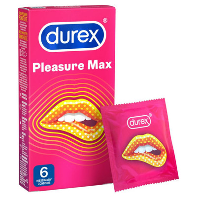Durex Pleasure Max Ribbed & Dotted Condoms 6 Pack