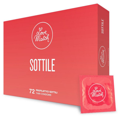 Love Match Thin Condoms Bundle 72 Pack