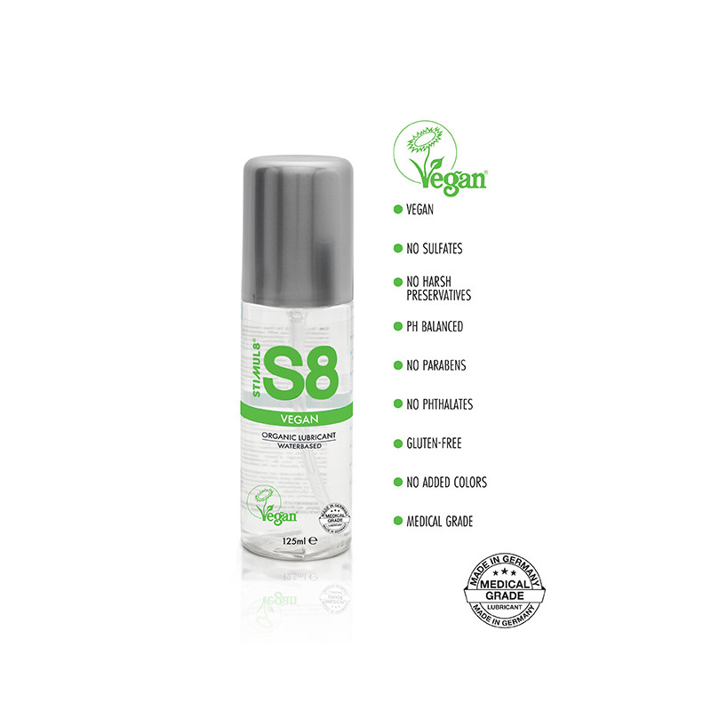 S8 Vegan Organic Lube 125ml