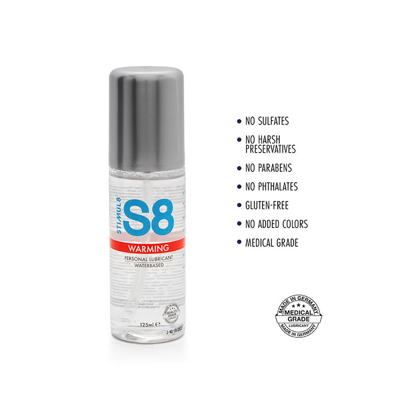 S8 Water-based Warming Lube 125ml