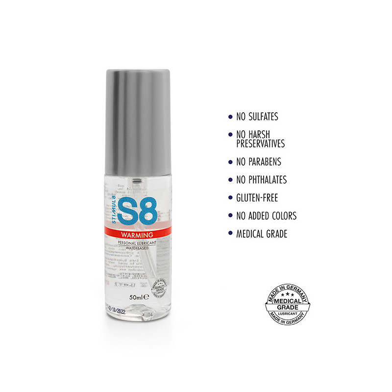 S8 Water-based Warming Lube 50ml