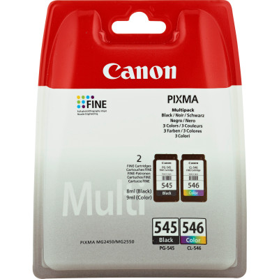 Canon PG-545 CL-546 BK C M Y Ink Cartridge Multipack