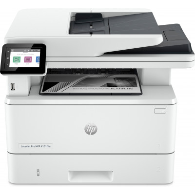 HP LaserJet Pro MFP 4102fdw Printer, Black and white, Printer for Small medium business, Print, copy, scan, fax, Wireless