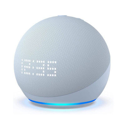 NEW Echo Dot (5th generation) | Smart speaker with clock and Alexa | Cloud Blue