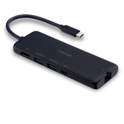 Lindy 43358 notebook dock port replicator Wired USB 3.2 Gen 1 (3.1 Gen 1) Type-C Black
