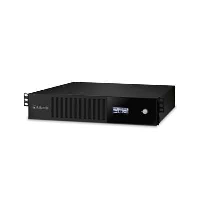 UPS ATLANTIS A03-HP2201-RC 2200VA (1320W) Server Rack-2U Sinewave Line Interactive con AVR Boost e Buck LCD 6*IEC sw contr. incl