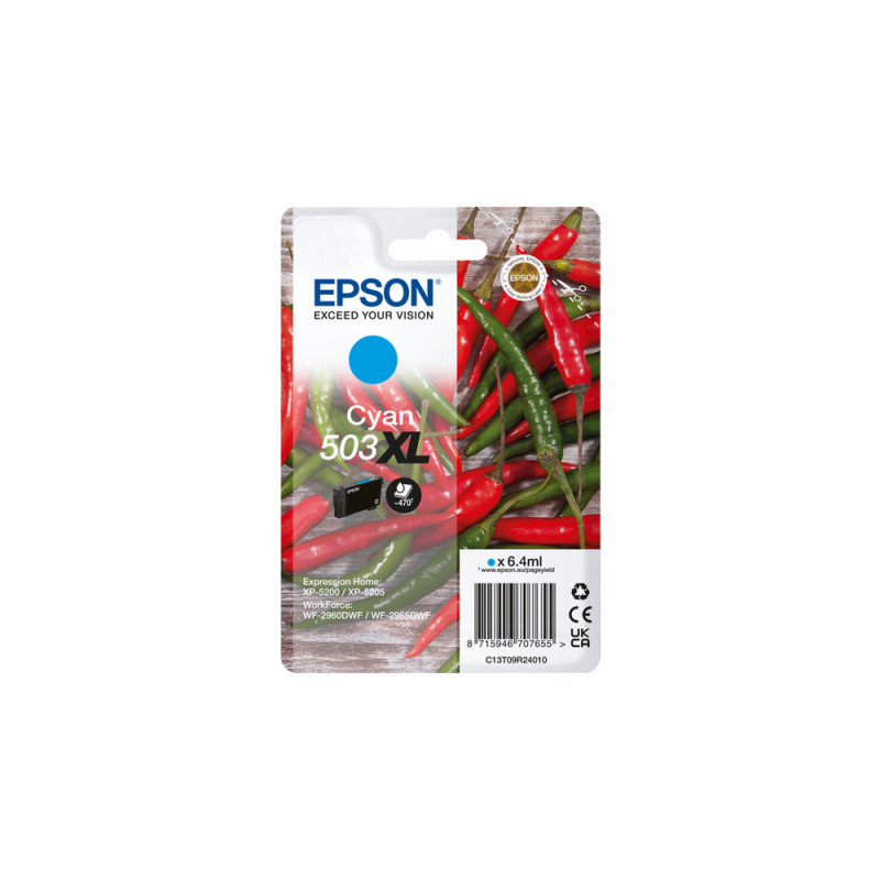 Epson 503XL ink cartridge 1 pc(s) Original High (XL) Yield Cyan