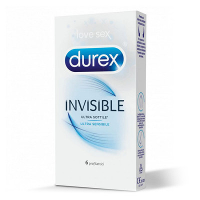 Durex Invisible Extra Thin Condoms 6 Pack