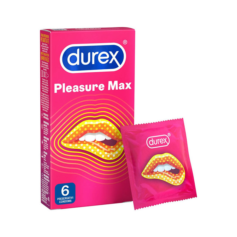 Durex Pleasure Max Ribbed & Dotted Condoms 6 Pack