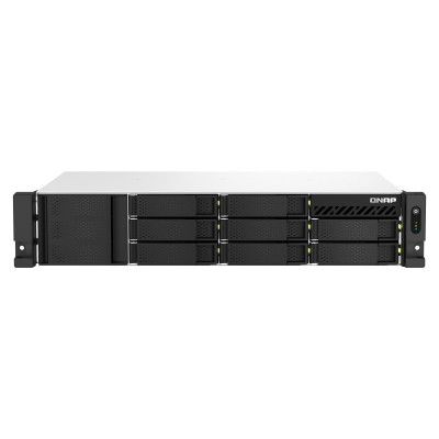 QNAP TS-864EU-RP-8G NAS storage server Rack (2U) Ethernet LAN Black