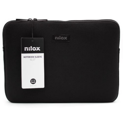 CUSTODIA SLEEVE NILOX x NOTEBOOK 13.3-colore nero in Neoprene-larghez. 35.5 cm-altez. 26 cm-profond. 2 cm-NXF1301