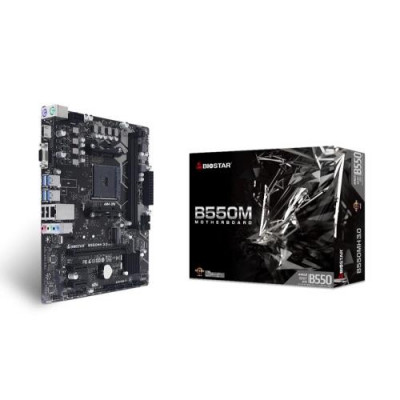 MB BIOSTAR AMD B550MH 3.0 B550 AM4 2DDR4 VGA+HDMI PCIE, 4*SATA,M.2 MATX