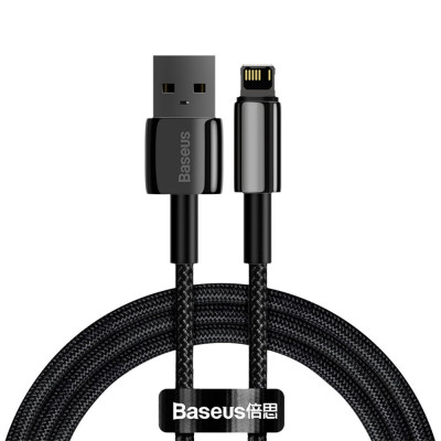1m Baseus Lightning Tungsten series cable, 2.4A, 1m, Black