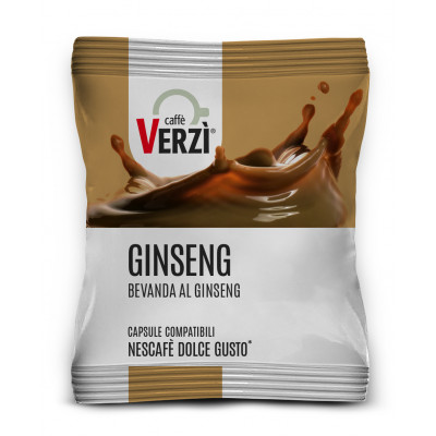 Verzi 30 Capsules Compatible with Nescafé® Dolce Gusto® Machine, Ginseng Drink