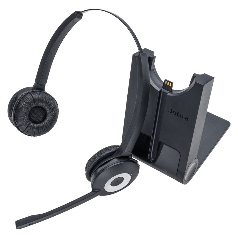 Jabra Pro 920 Duo Headset Wireless Head-band Office Call center Black