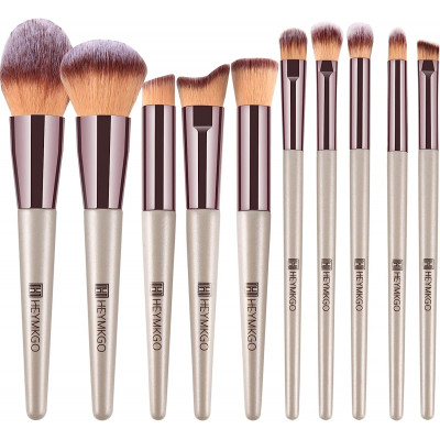 Makeup Brushes 12PCS Champagne Gold Professional