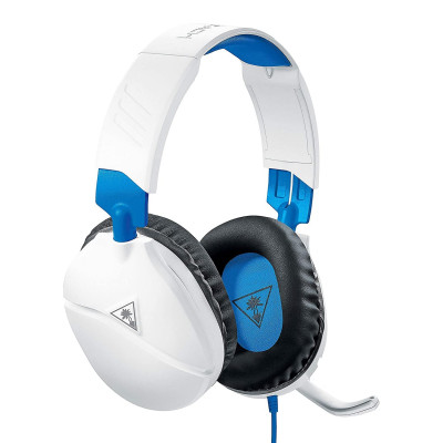 Turtle Beach Recon 70 Headset Gaming, White/Blue