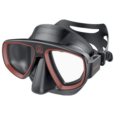 SEAC Unisex Adult Extreme 50 Red, Diving and Spearfishing Mask with Optional Optical