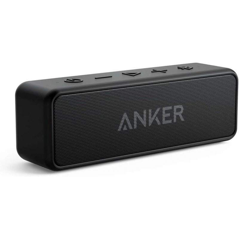 Anker SoundCore 2 Bluetooth Speaker with Dual Driver Strong Bass, Black