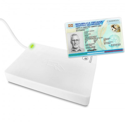 ATLANTIS reader cie 3.0 Italian electronic identity card, for INPS, Ag. of revenue, INAIL, Health file, ANPR Contactless nfc sma