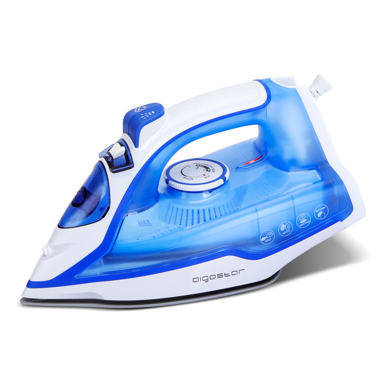 Aigostar Steam Iron 2400W Non-Stick Ceramic, Smooth