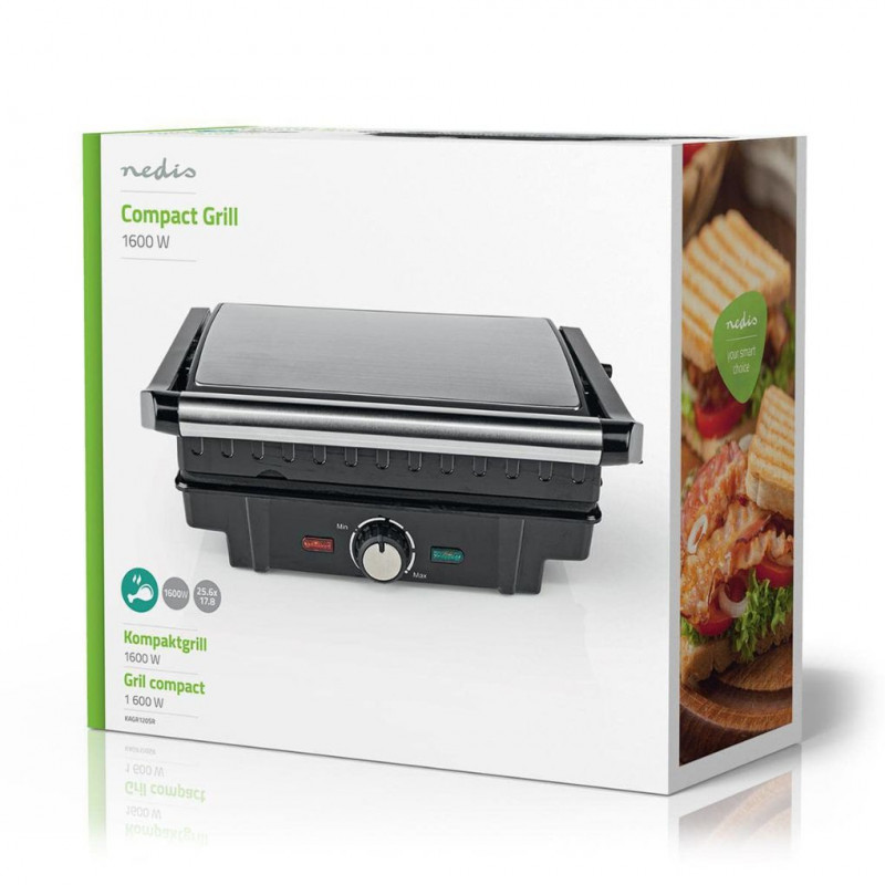 Nedis Compact Grill, 1600 W