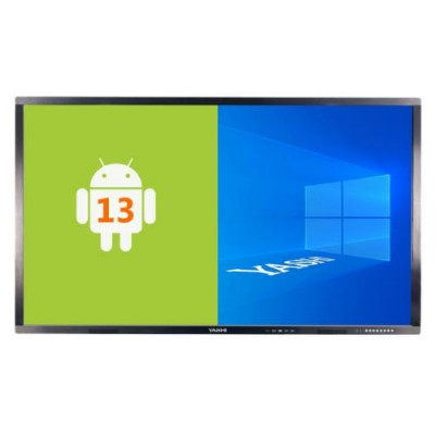 MONITOR INTERATTIVO TOUCH YASHI 65" LY6510 LCD 4K TYPE-C 4GB RAM ANDROID 13, staffa a muro inclusa