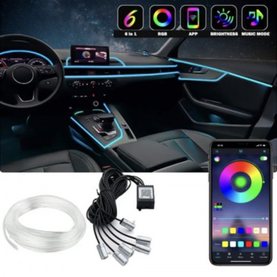 Andowl Decorative Smart Lighting RGB LED Strip Neon 12V Car