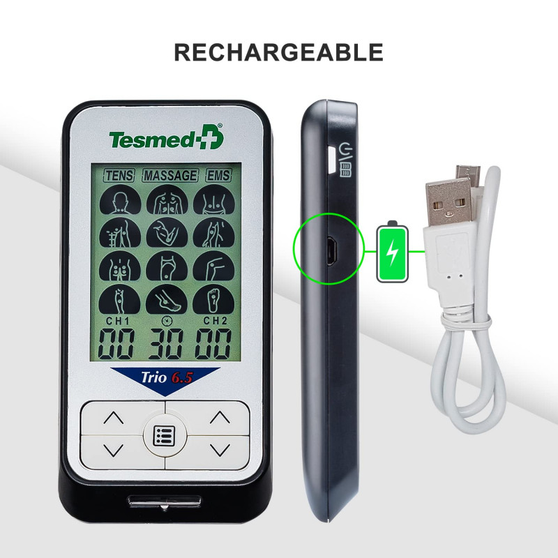 TESMED TRIO 6.5 Rechargeable Tens Machine