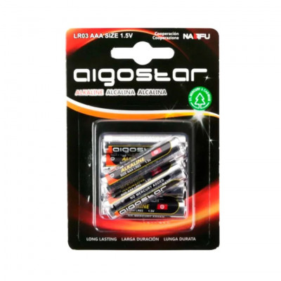 AIGOSTAR Blister 6 Alkaline batteries AAA LR03 1.5v