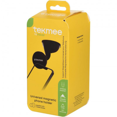 TEKMEE - Magnetic phone holderCompatible with all smartphones, Black