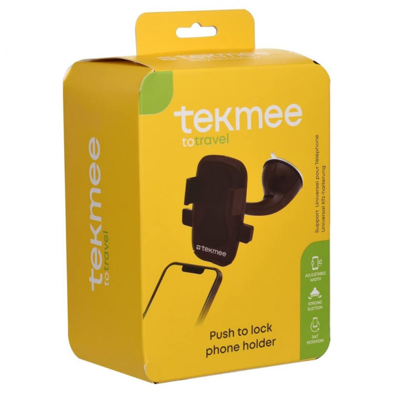 TEKMEE - Universal Car Phone Holder with Automatic Locking Device
