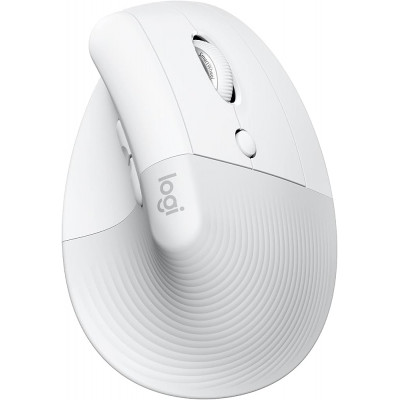 Logitech Lift for Mac Wireless Vertical Ergonomic Mouse, White